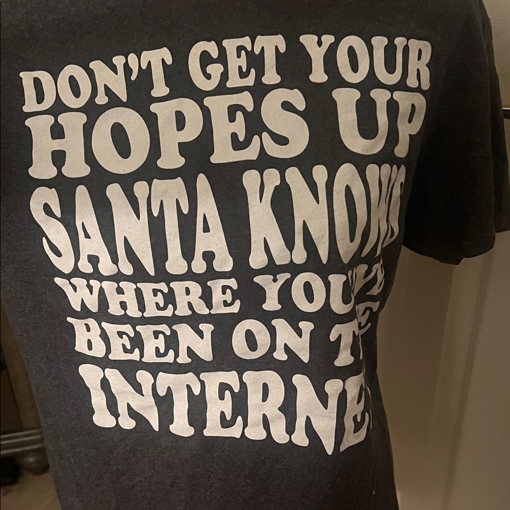 Graphic Tee with Bold White Text